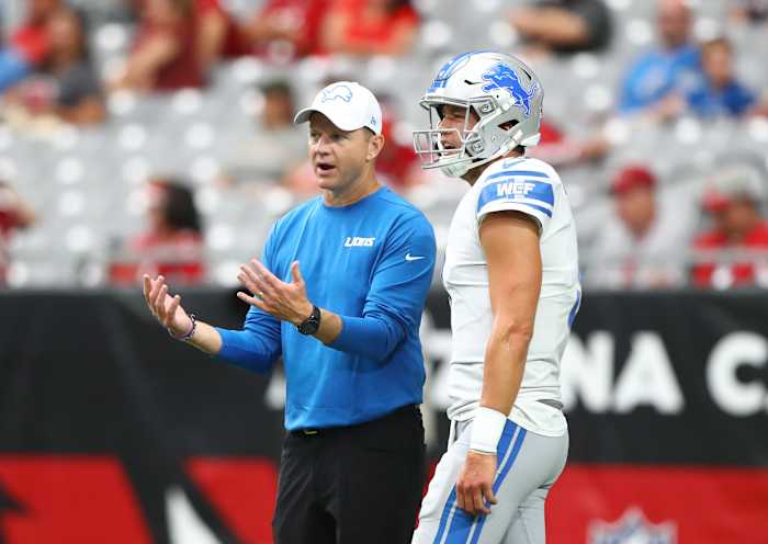 Matt Stafford is the latest in a list of impressive QB's with whom Bevell has worked. Mandatory Credit: Mark J. Rebilas-USA TODAY Sports